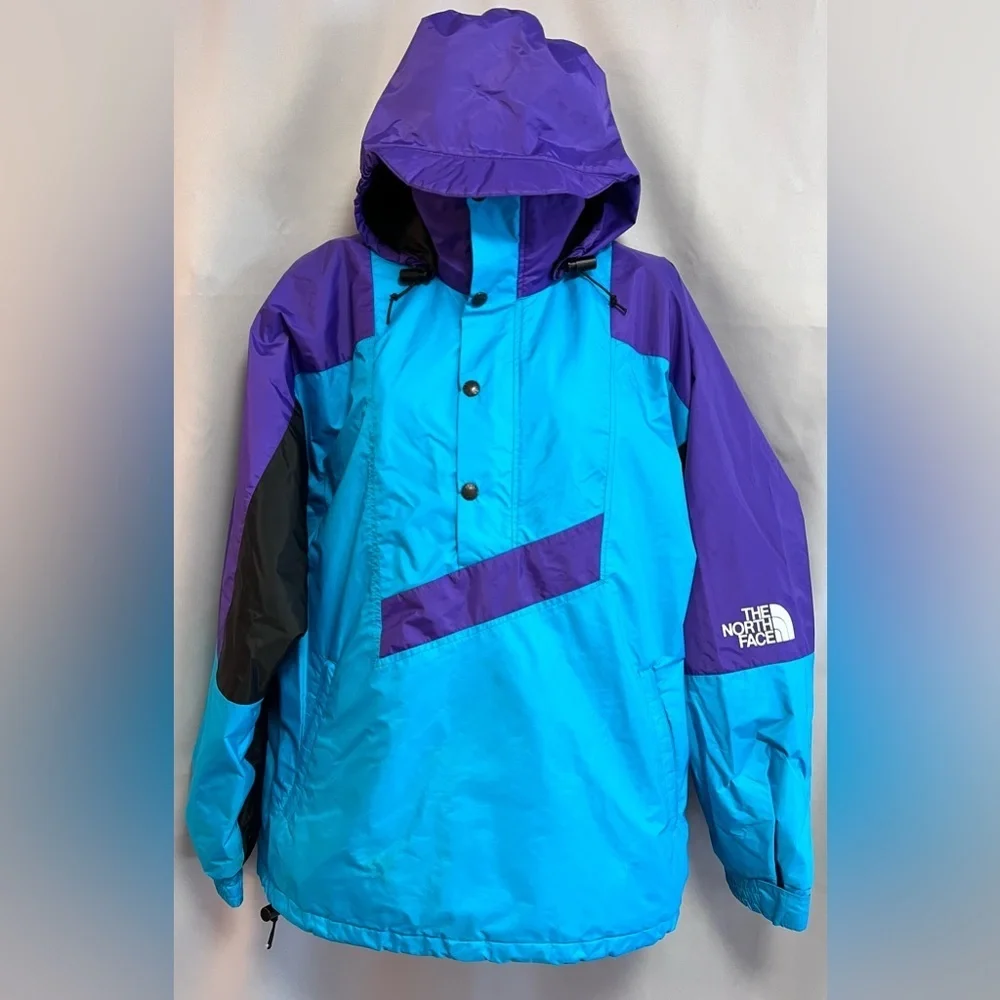 Vintage 90s North Face Made in USA Goretex anorak‎ windbreaker pullover Sz S